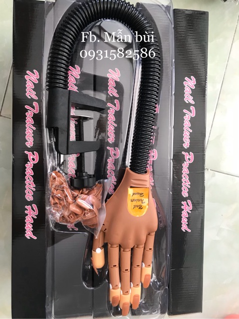 Tay giả khớp học nails