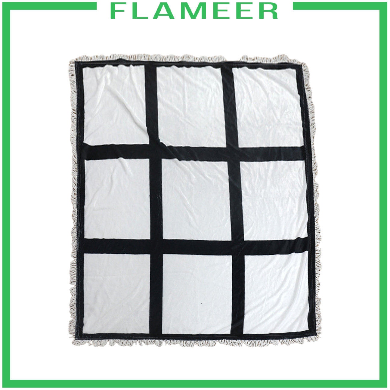 9 Panel Sublimation Blanks Throw Blanket Flannel Blanket for Sofas Bed Couch