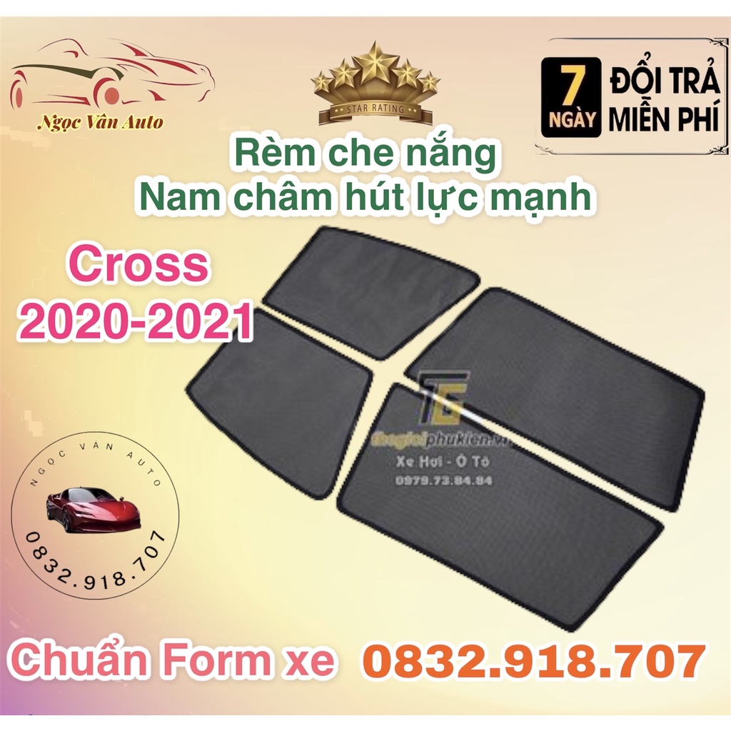 Rèm che nắng nam châm Cross 2020 - 2021 hàng loại 1 dày dặn