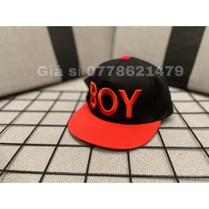 Mũ dành cho bé trai - nón HipHop Snapback BOY trẻ em 2 tuổi đến 7 tuổi