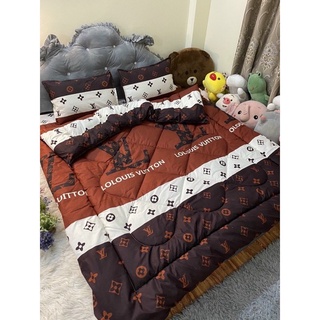 Bộ gra , gối, chăn phao 5 món