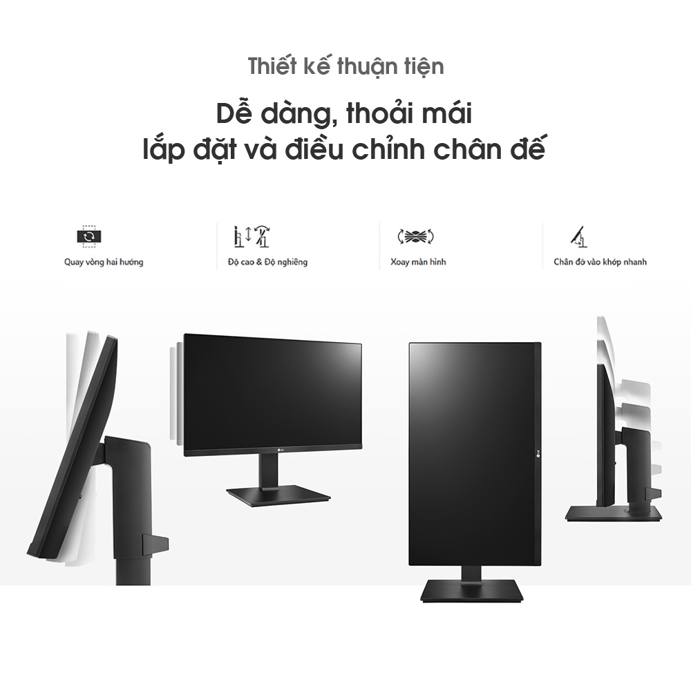 [Mã ELLG1TR giảm 5% đơn 3TR] Màn hình LG 24QP550-B 23.8'' QHD IPS 75Hz AMD FreeSync™ HDR10 sRGB 99%