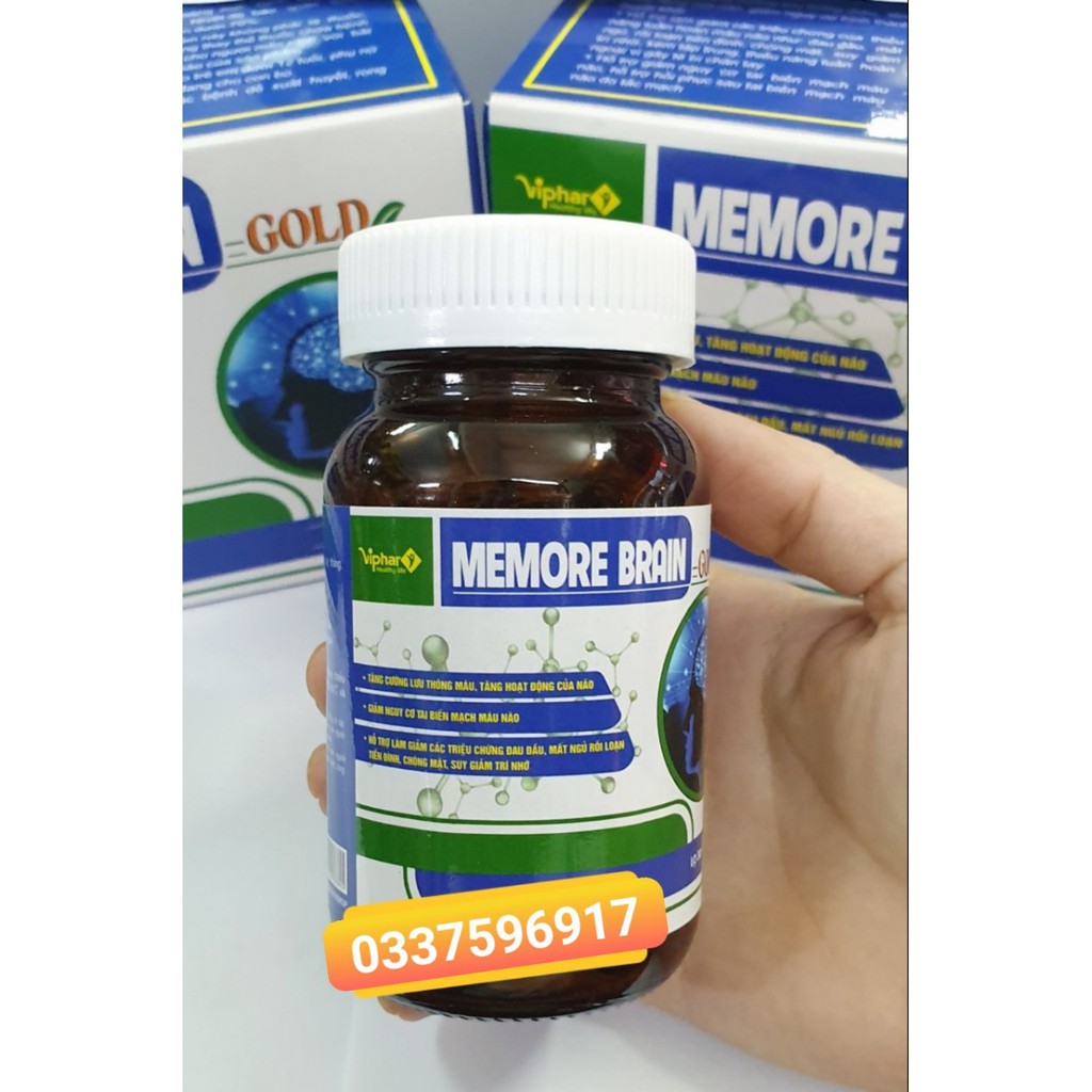 MEMORE BRAIN GOLD - BỔ NÃO - TĂNG CƯỜNG LƯU THÔNG MÁU LÊN NÃO