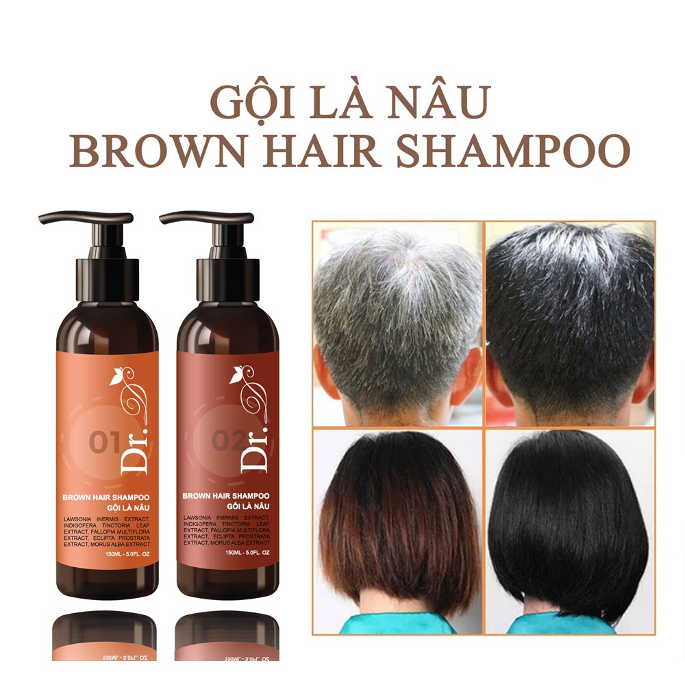 ✔ Dầu gội là đen Black Hair Shampoo Dr. D Tạo màu đen cho tóc  #Vinathuoc