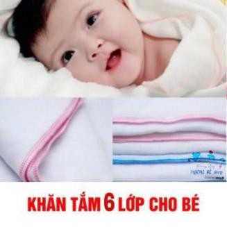 Khăn Tắm Xô KIBA 4 lớp, 6 Lớp mềm mại cho bé