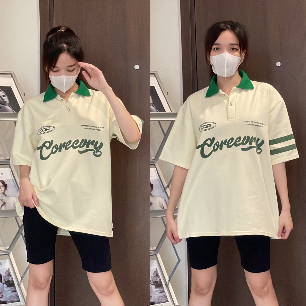Áo thun Polo COREE form rộng unisex nam nữ