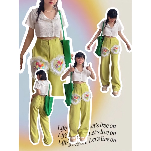 Túi tote xanh lá - có sẵn