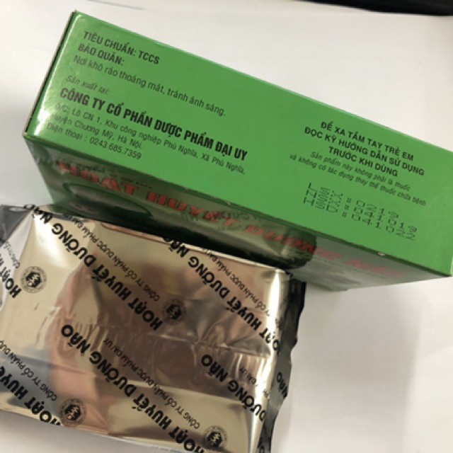 Hoạt huyết dưỡng não viên bao phim Đại Uy (bổ não, tăng cường trí nhớ) | Thế Giới Skin Care