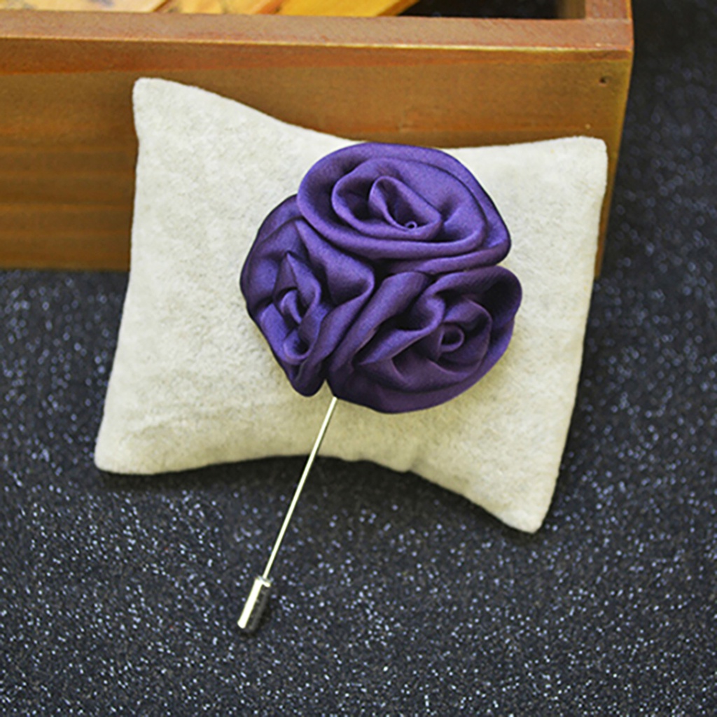 Ghim cài áo hình hoa hồng xinh xắn dành cho nữ