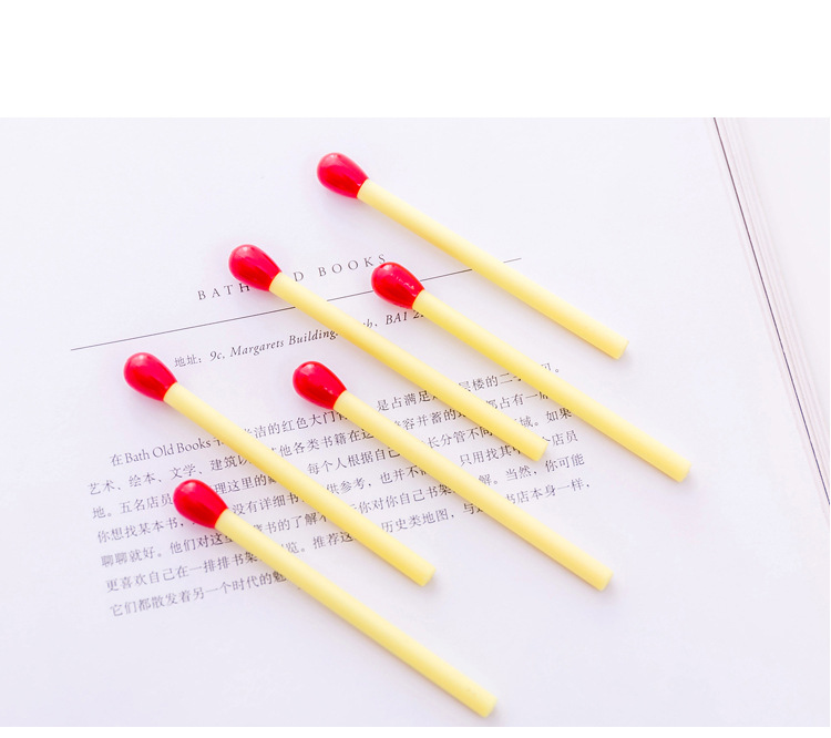 Bút bi A394 hình que diêm dễ thương sáng tạo cho học sinh