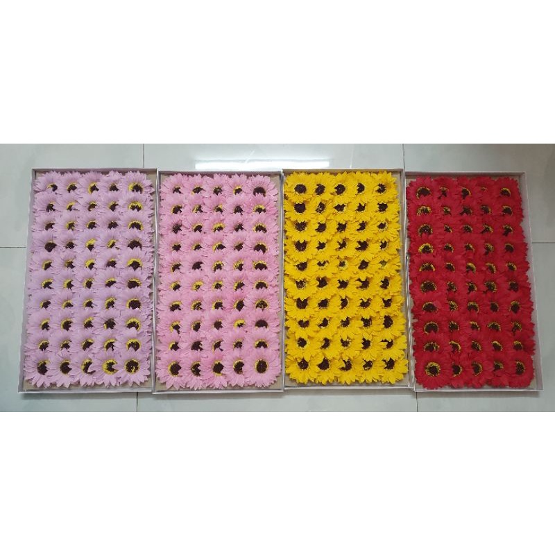 HOA HƯỚNG DƯƠNG SÁP THƠM HỘP 50 ĐẦU HOA