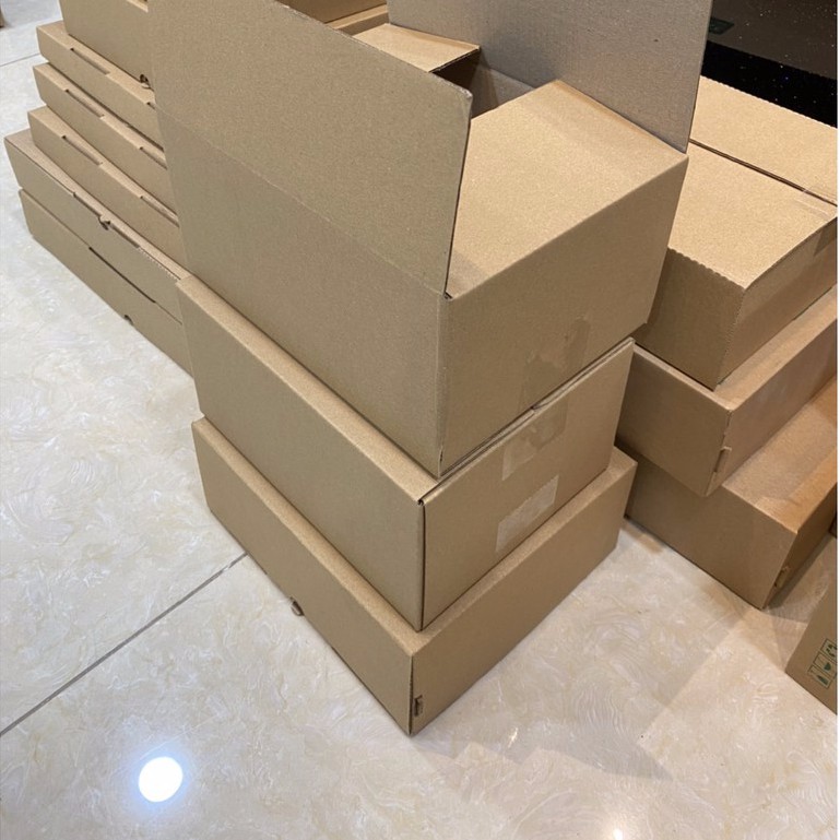 Hộp 25x20x12 cm - 50 hộp carton trơn giá rẻ siêu dày