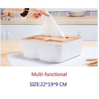 Hộp Đựng Khăn Tắm Nắp Gỗ
