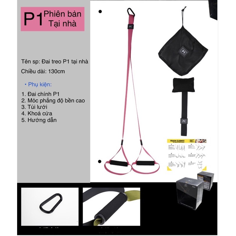 Bộ dây tập kháng lực đa năng GYM &amp; YOGA - THE TRX P1,P2,P3