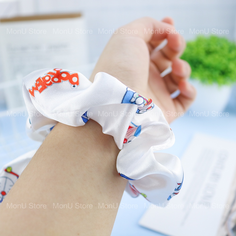 Cột tóc scrunchies tai thỏ hình DORAEMON DOREMON dễ thương cute MON0160