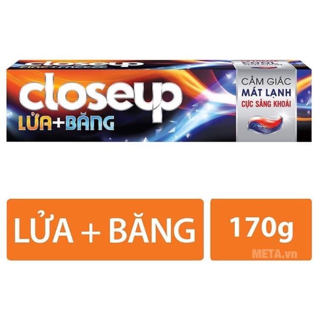 Kem đánh răng người lớn CLOSEUP Fire + Freeze 180g (Lửa + Băng) / Kem đánh răng Close up