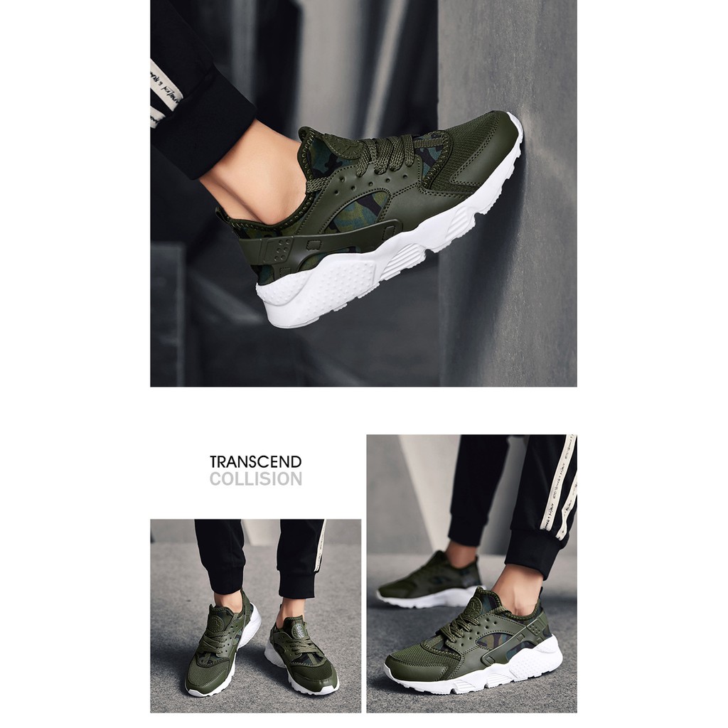 Giày nam ,Giày Sneaker nam thể thao, giày nam HOT TREND 2019 mã NK23 (xanh quân đội)