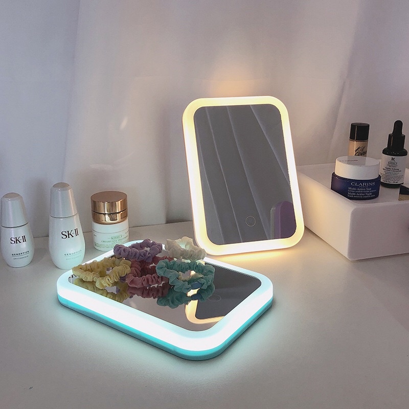 Gương cảm ứng led để bàn trang diểm để bàn