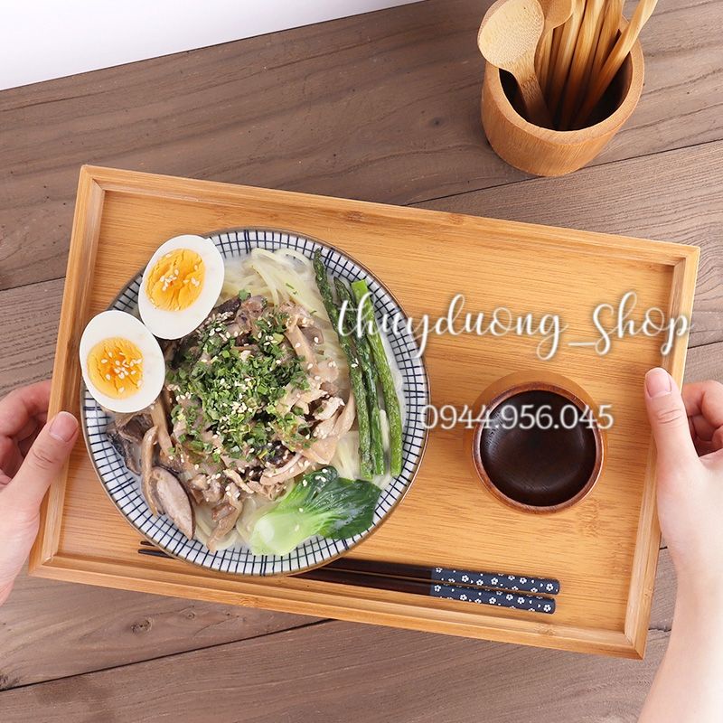 Khay gỗ đựng cốc, ấm chén , để đồ đa năng