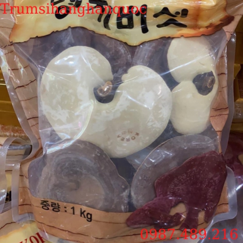Nấm Linh Chi Đỏ Thượng Hạng 6 Năm Tuổi Hàn Quốc Túi 1kg
