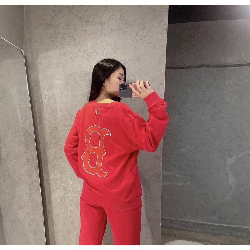 (ảnh thật) Combo Basic Big Logo Warm Overfit Sweatshirts( có bán quần phối kèm)