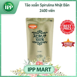Tảo xoắn Nhật Bản 2400 viên, Tảo Nhật Spirulina bổ sung khoáng chất
