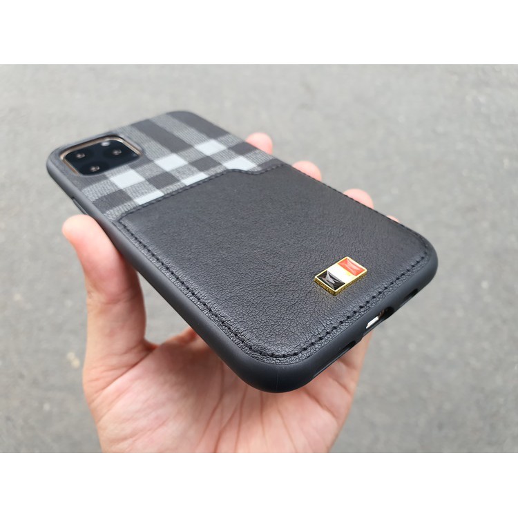 Ốp hoạ tiết kẻ sọc caro khe thẻ cao cấp dành cho iphone 14/14plus/14pro/14promax/13/13pro/13promax/12/12pro/12 promax