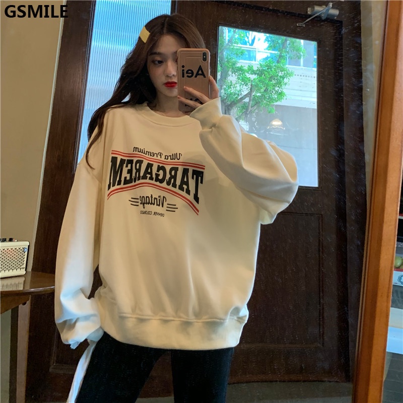 Áo Sweater In Chữ Màu Rời Mùa Thu Và Mùa Đông