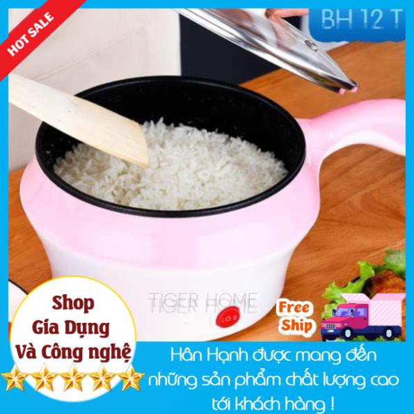 Nồi lẩu, Hấp, Chiên, Xào, Nấu mỳ Đa năng 2 tầng Chống Dính 18cm TIêu Chuẩn Châu Âu Ổ cắm 2 Chấu 2 TỐC ĐỘ An toàn Bền Bỉ