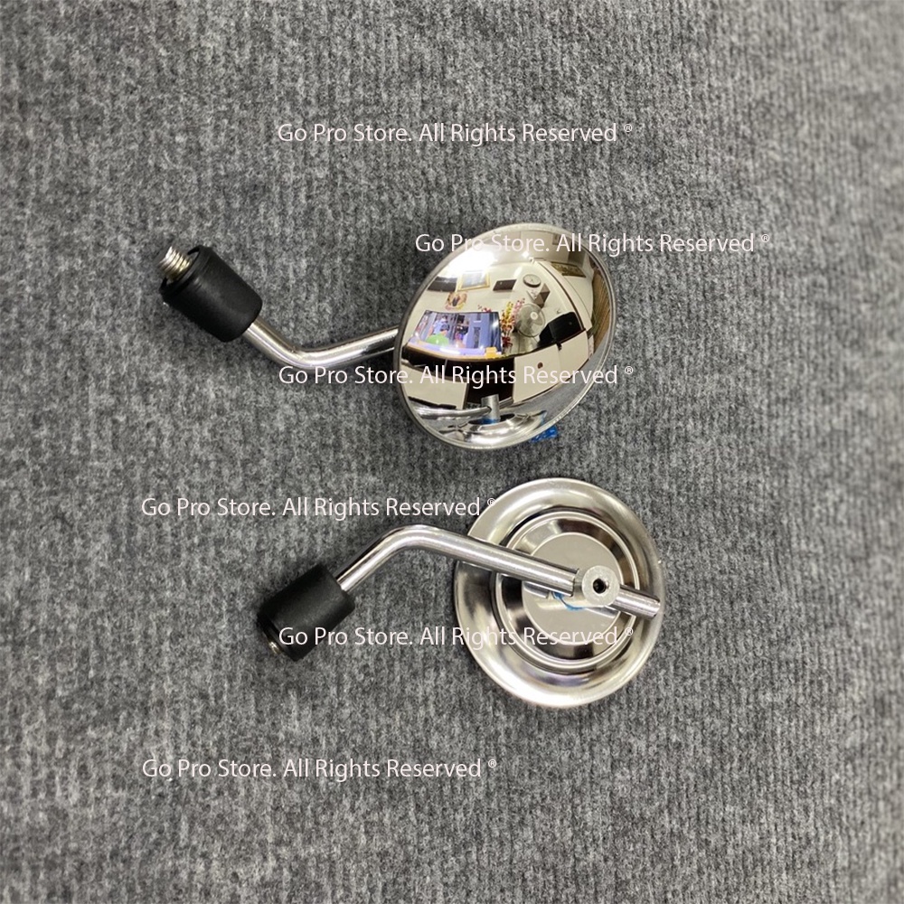 Kính Chiếu Hậu TRÒN CẦU LỒI MINI Inox - T10