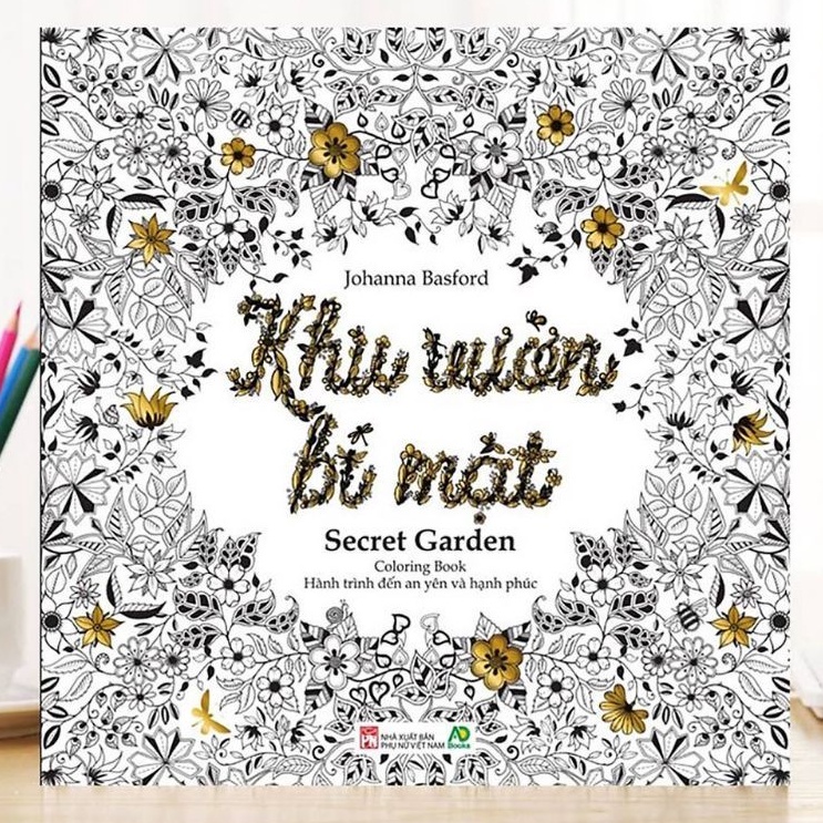 Sách Khu Vườn Bí Mật Coloring book - Johanna Basford