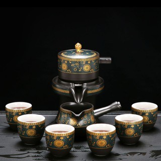 (CÓ SẴN) Bộ Ấm Chén Pha Trà Cối Xay (bao gồm 1 ấm trà, 6 chén trà và 1 bộ cối xay)