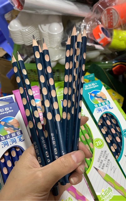 12 cây chì Định Vị tặng gọt bút chì