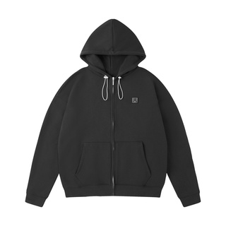 Áo hoodie fullzip "story" double label black