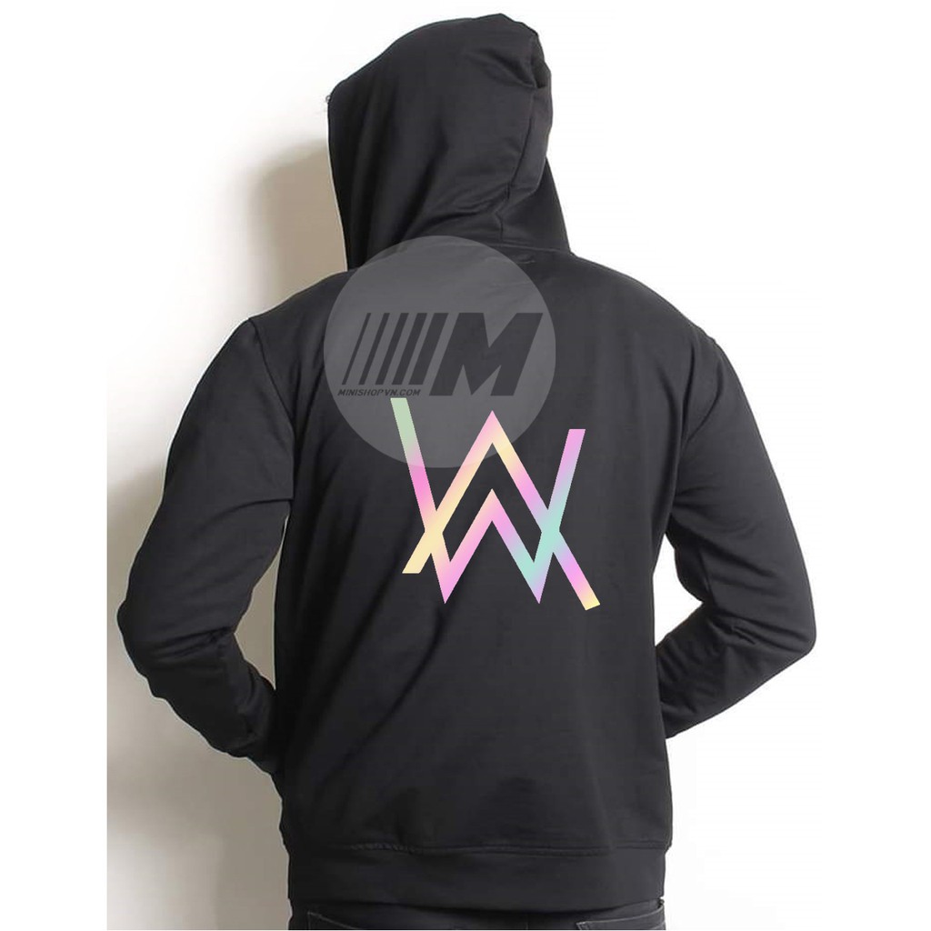 Áo khoác nỉ hoodie phản quang 7 màu Alan Walker chất nỉ bông mềm mịn