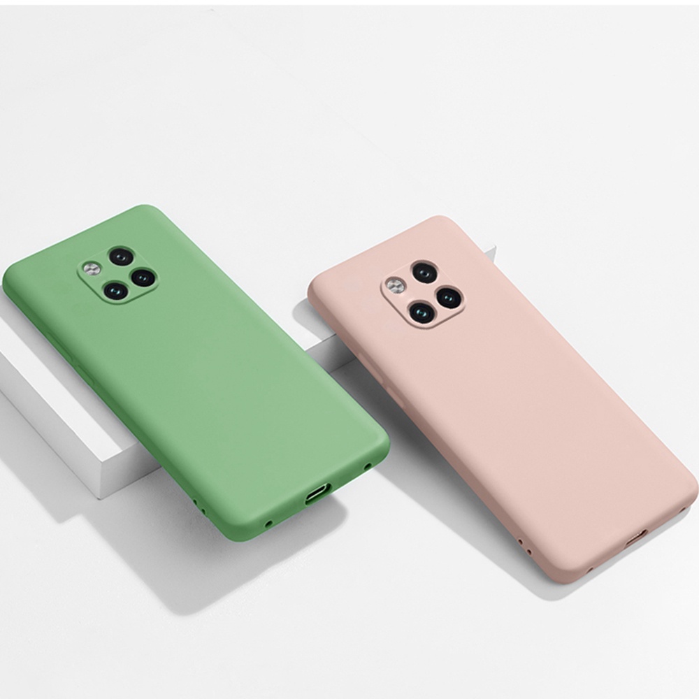 Ốp điện thoại màu trơn chống sốc bảo vệ cho Huawei Mate 20 30 40 Pro Mate 20X