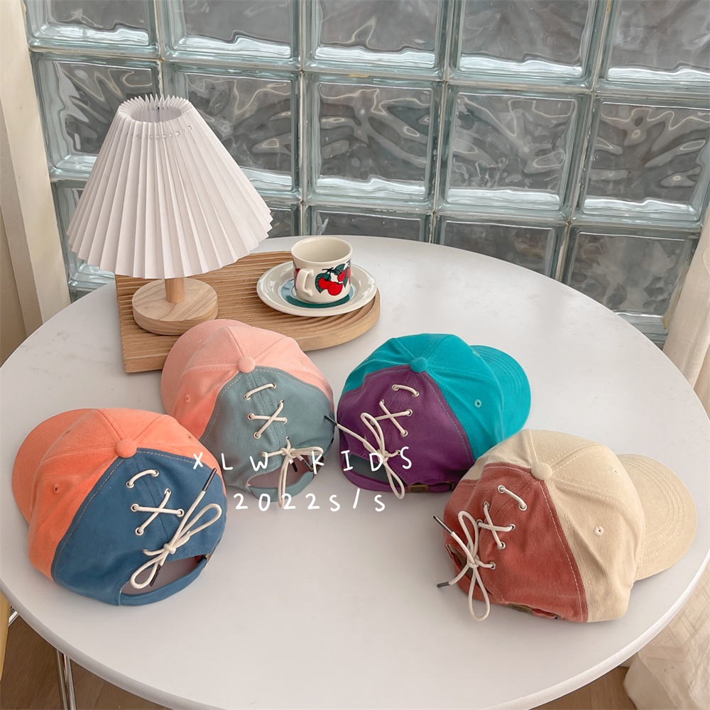 Mũ Lưỡi Trai Phối Màu Thời Trang Hàn Quốc Cho Bé