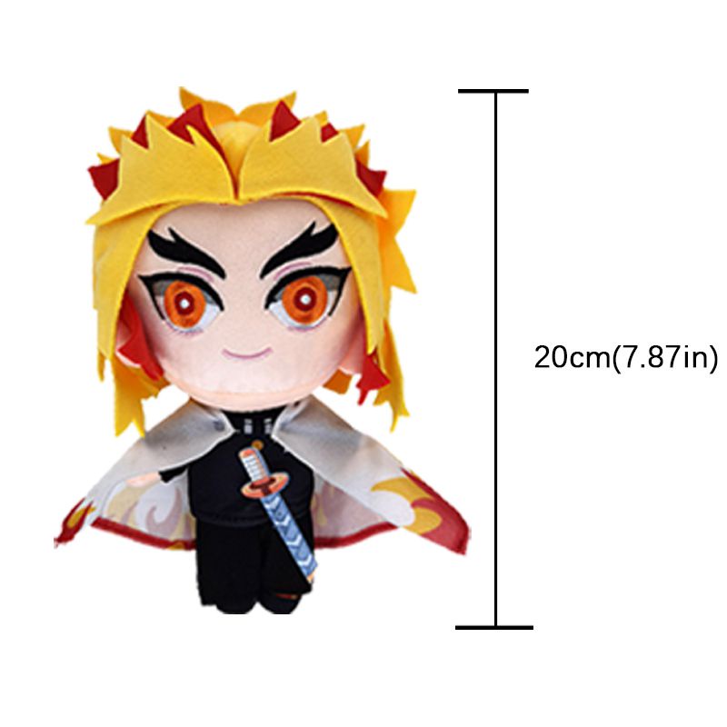 Cute 20cm Anime Demon Slayer Kimetsu No Yaiba Soft Plush Doll Stuffed Kids Toy Gift