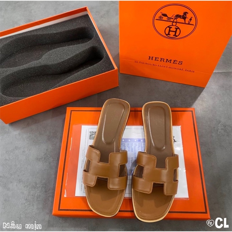 Dép lê hm da mịn cao cấp 6 màu