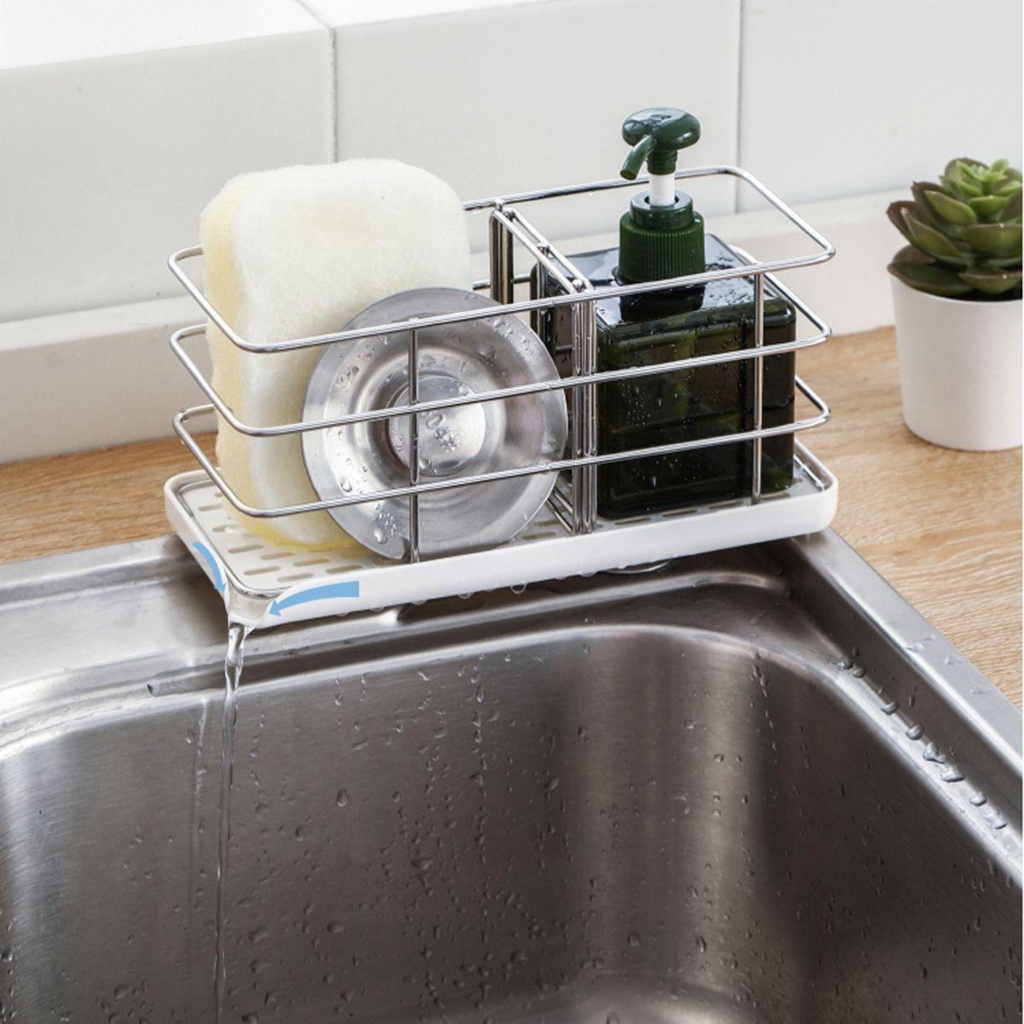 Giá Đựng Xà Phòng Ráo Nước Gắn Bồn Rửa Chén Tiện Dụng
