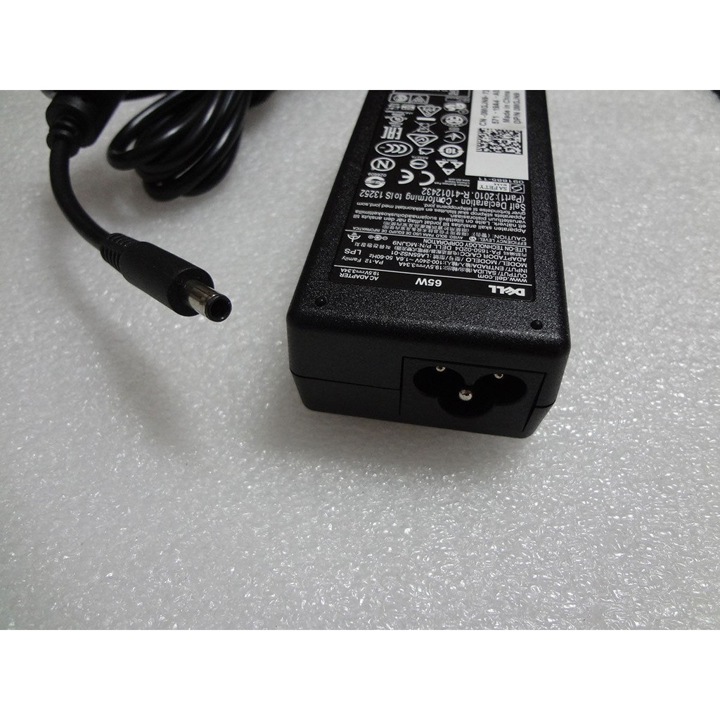 Sạc Laptop DELL 19.5V - 3.34A, 65W, Kim Nhỏ - Sạc Laptop Dell chân kim nhỏ ZIN 19.5V – 3.34A Adapter Dell 5568 3558 3458