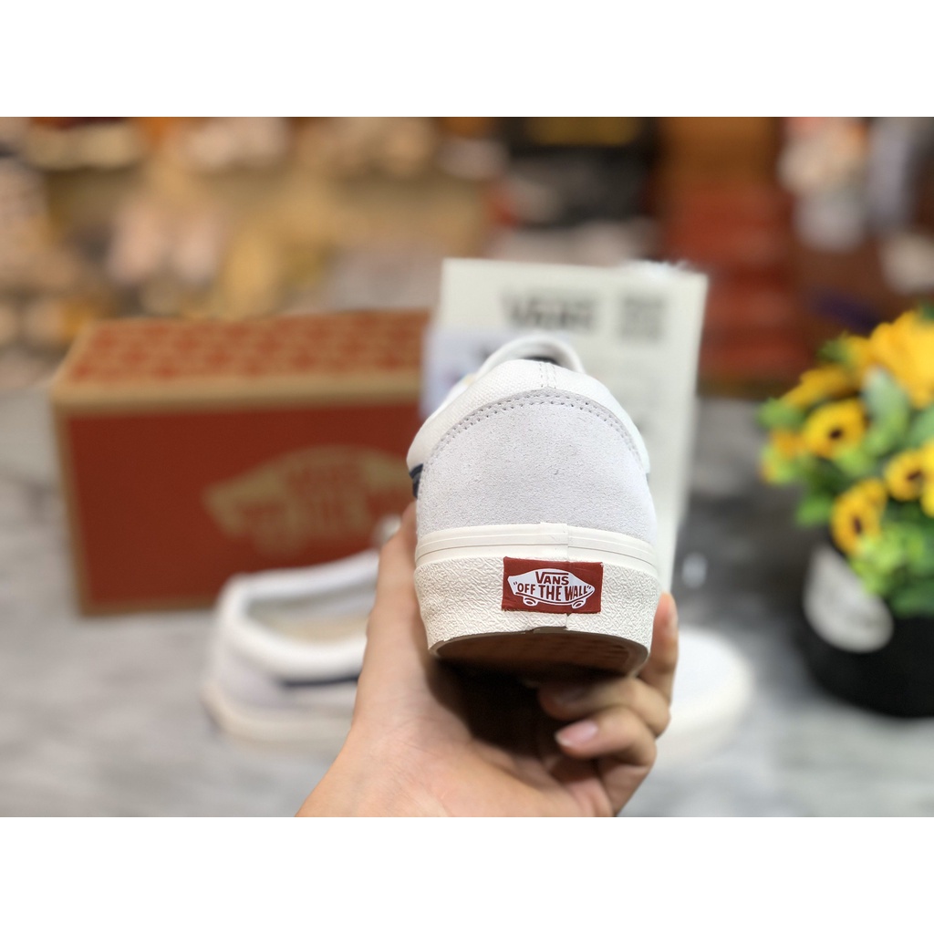 Giày ⚡Vans Old Skool Style 36⚡ Sọc Xanh Bản 11 Trung (Ảnh chụp tại Shop)