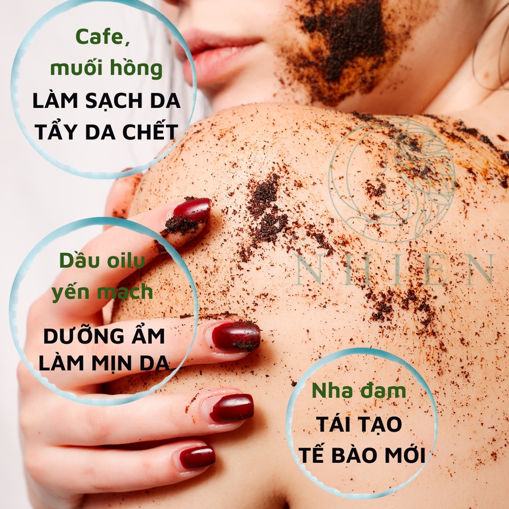 Tẩy da chết mặt cà phê – cam thảo – đậu đỏ làm sạch sâu, dưỡng ẩm, làm sáng da