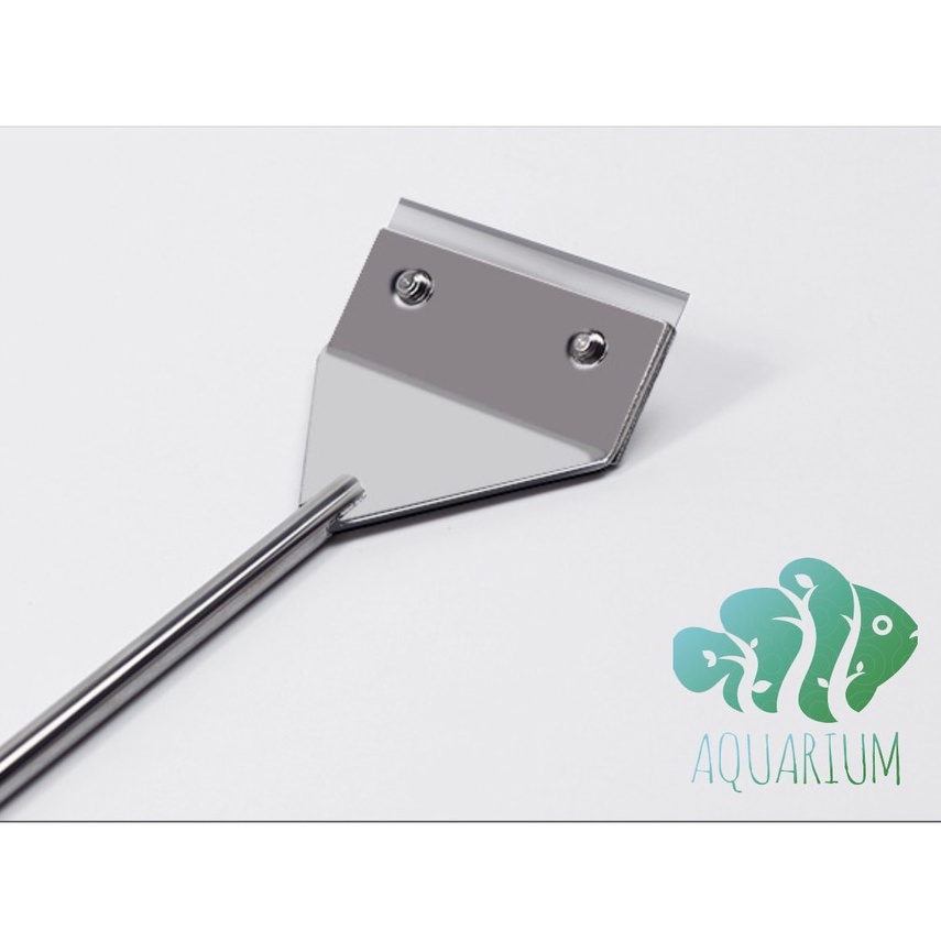 Dao cạo rêu bể cá inox 304 MUFAN loại bỏ rêu hại bám kính, vệ sinh bể thủy sinh hiệu quả