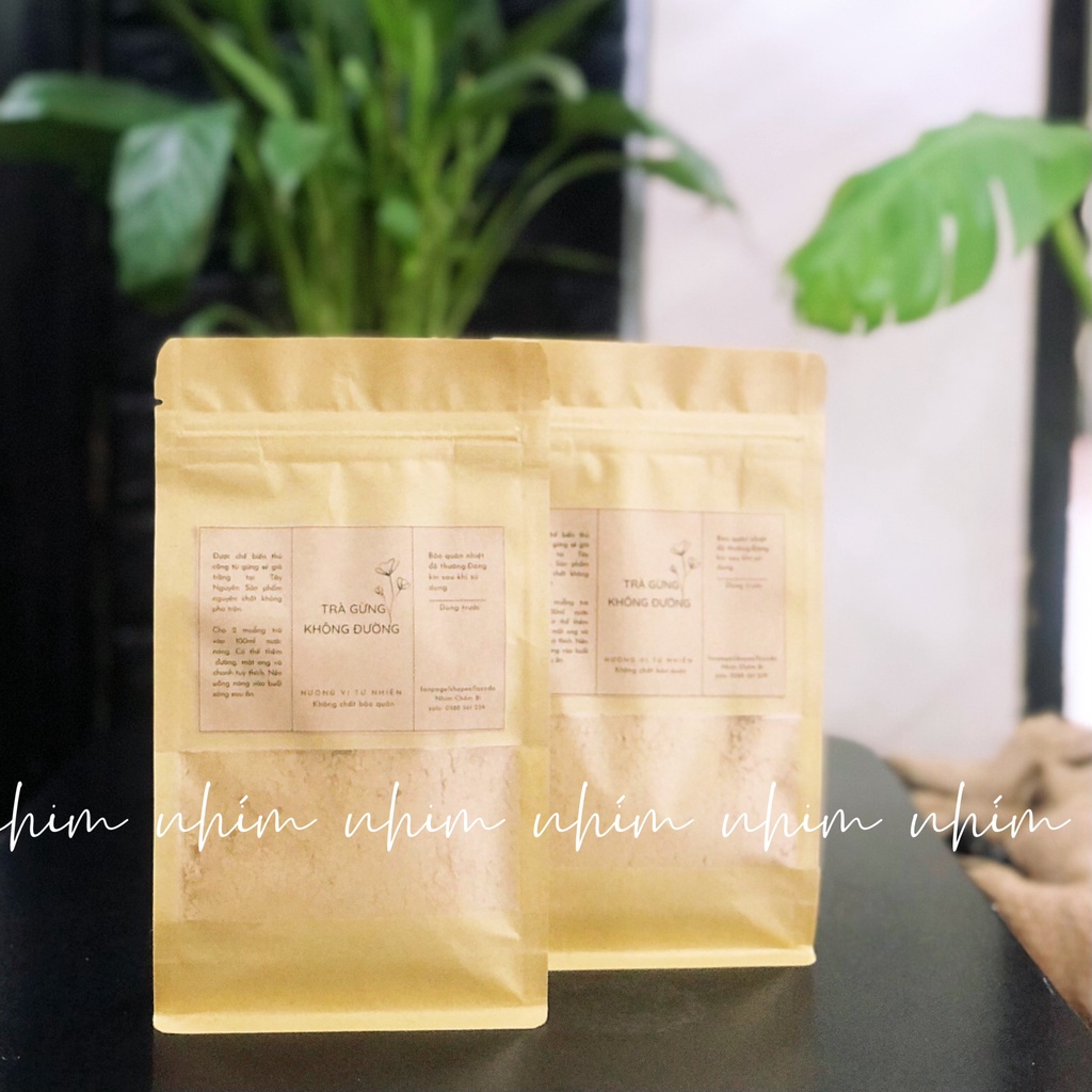 Trà Gừng Không Đường 250g Làm Thủ Công Từ Gừng Sẻ Nguyên Chất Không Chất Bảo Quản