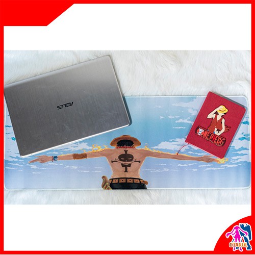 Lót Chuột Dài 3D One Piece - Portgas D. Ace [chống nước]