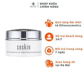 [HÀNG CHÍNH HÃNG] Kem tái tạo da lão hoá ban đêm Soskin Regenerating Anti-Ageing Night Cream 50ml