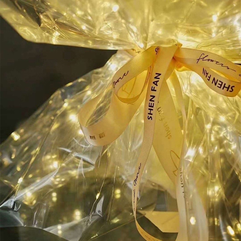 Giấy bóng kính gói hoa có đèn led