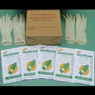 combo 5 đôi Găng tay phẫu thuật merufa