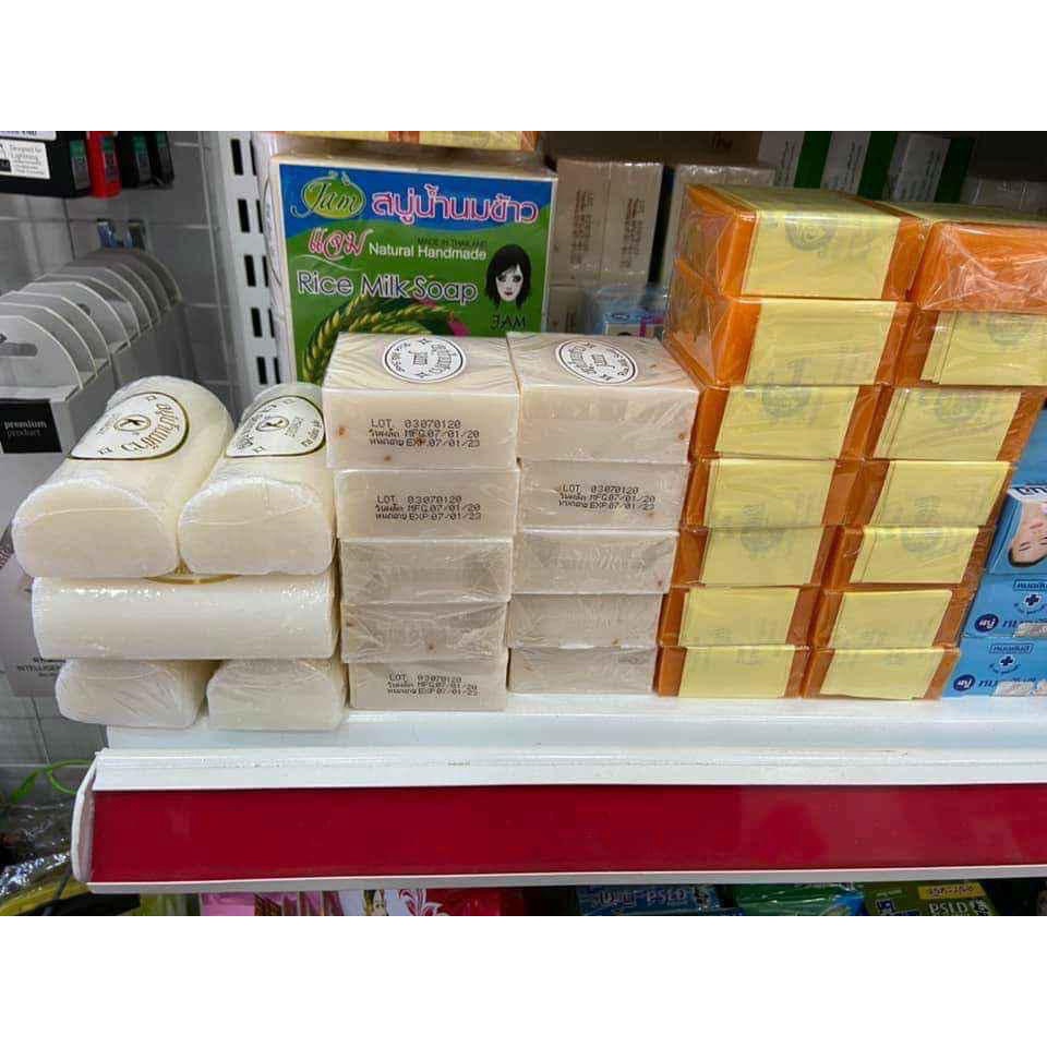 Xà phòng cám gạo xà bông cám gạo Jam Rice Milk Soap Thái Lan